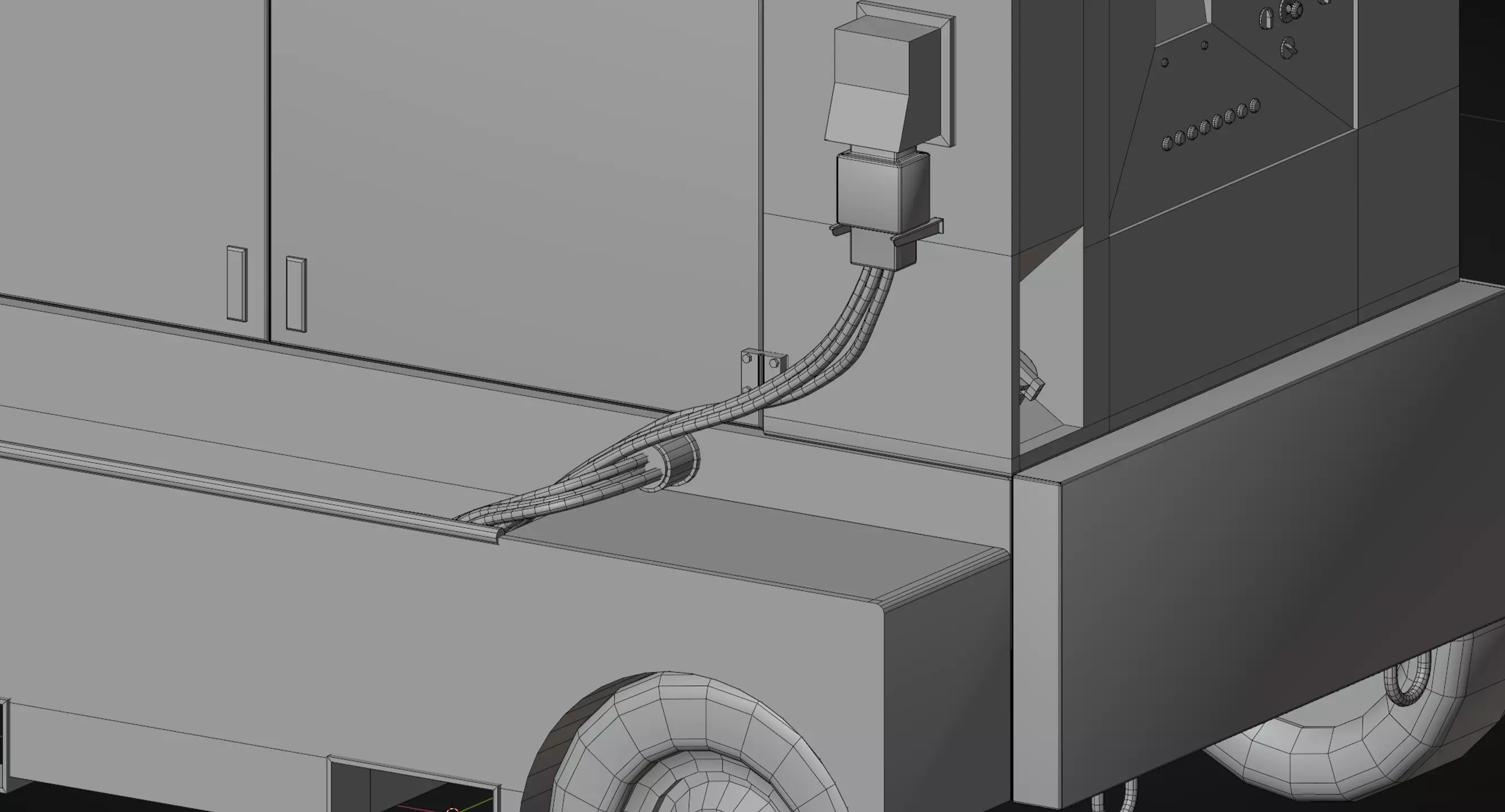 TLD Airport Ground Power Unit - Swissport Low-poly 3D model_9