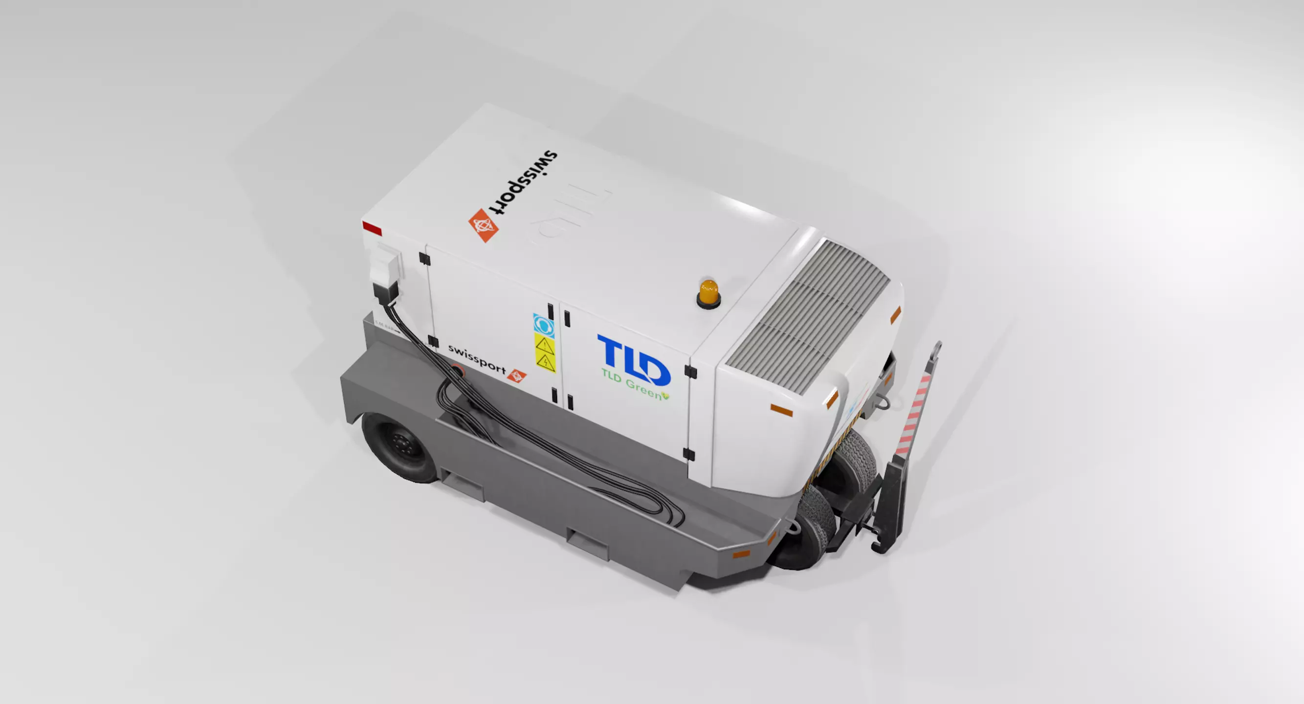 TLD Airport Ground Power Unit - Swissport Low-poly 3D model_1