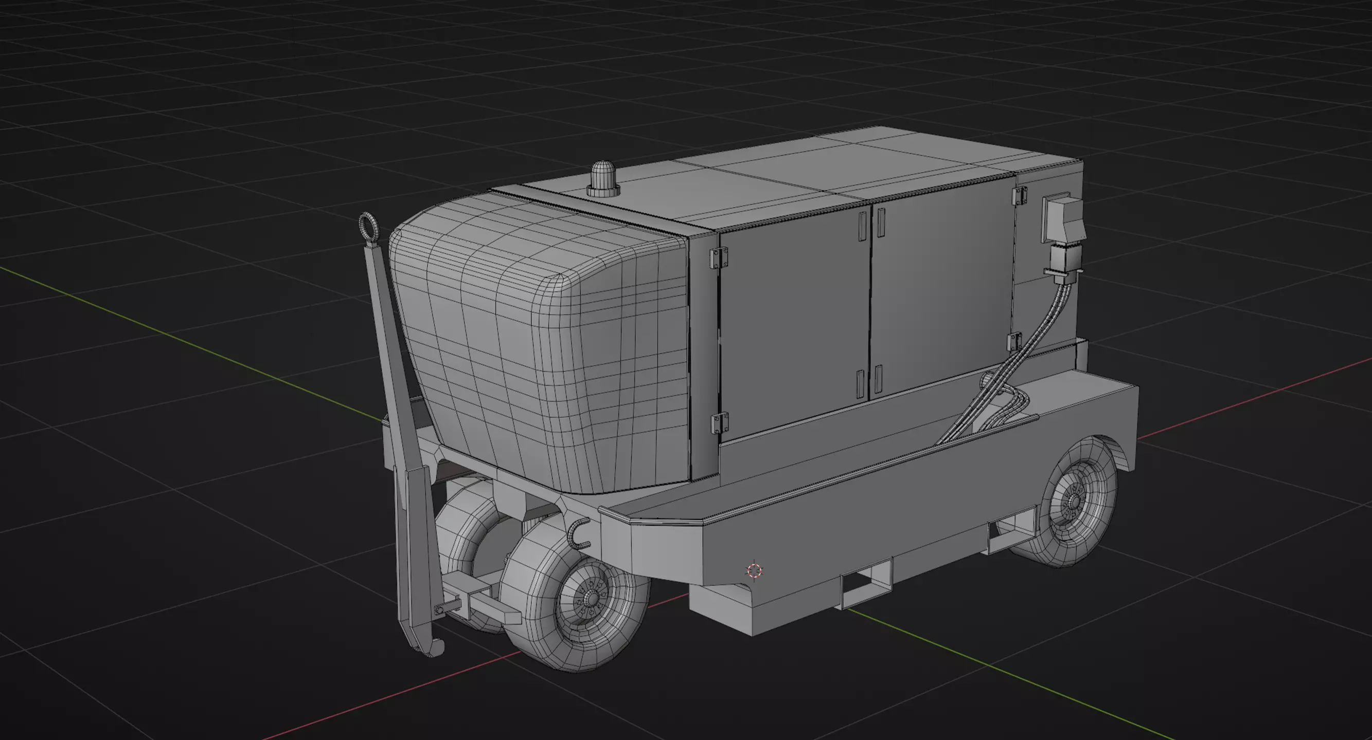 TLD Airport Ground Power Unit - Swissport Low-poly 3D model_8