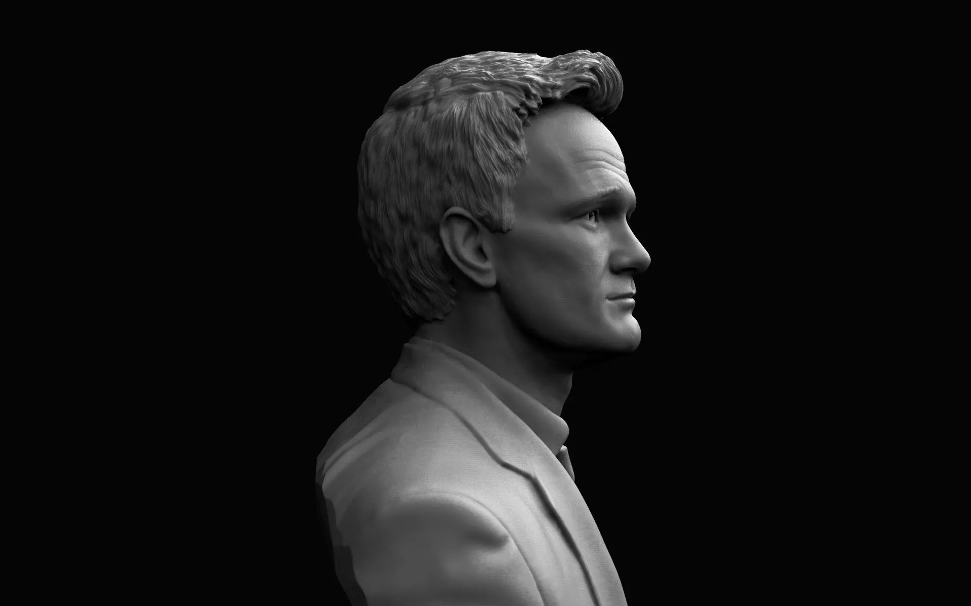 Barney Stinson - Neil Patrick Harris Bust 3D print model_3