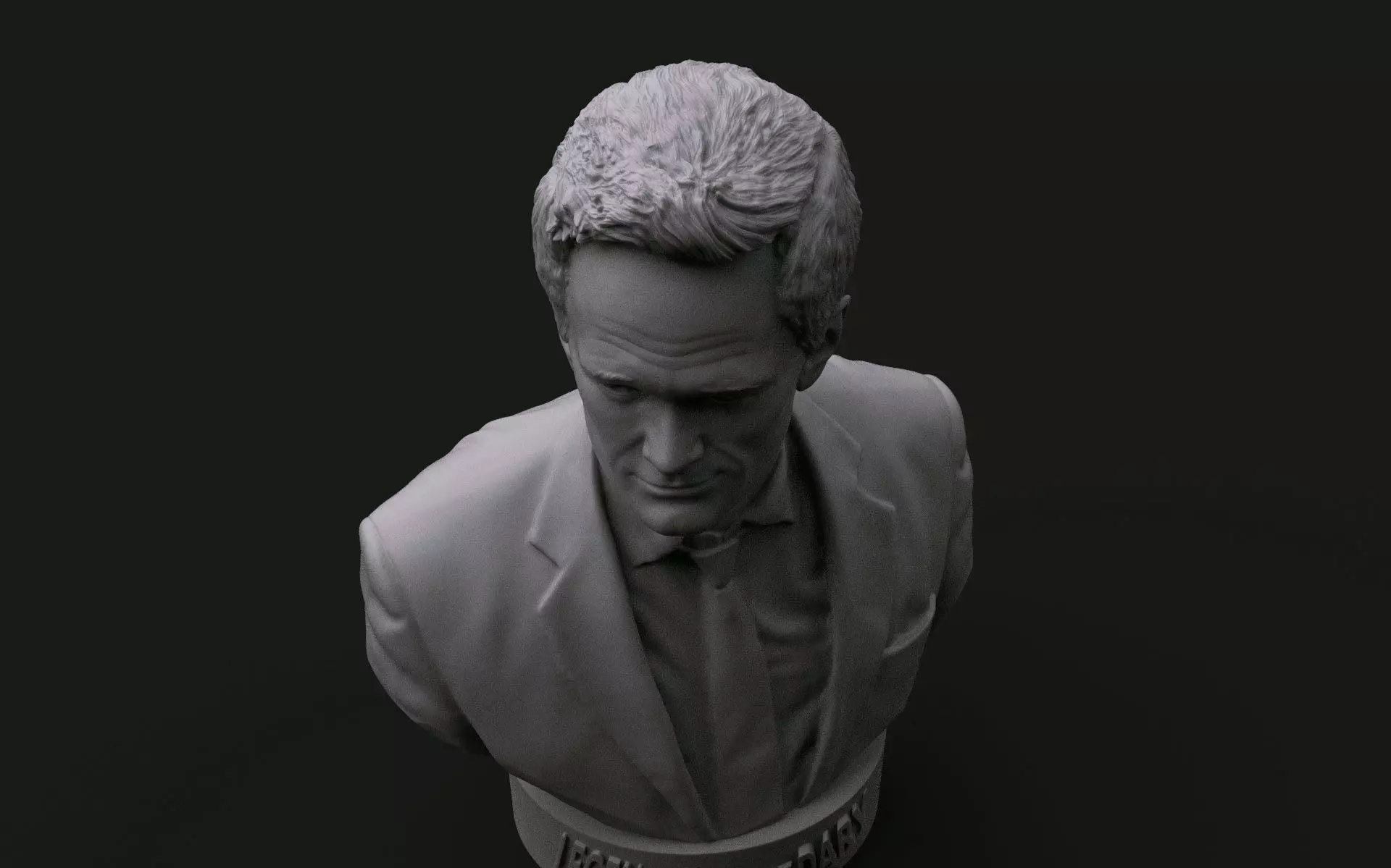 Barney Stinson - Neil Patrick Harris Bust 3D print model_5