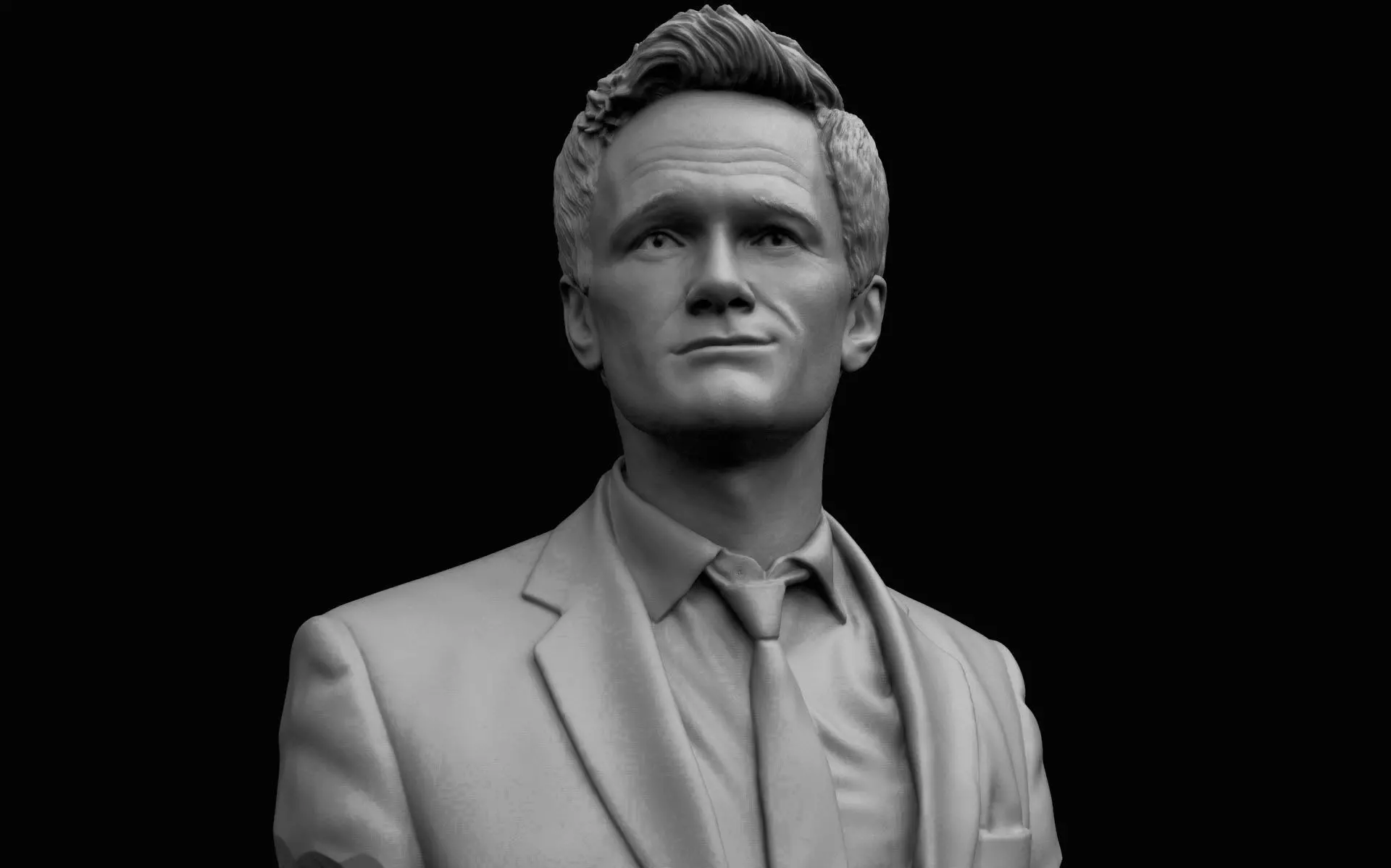 Barney Stinson - Neil Patrick Harris Bust 3D print model_2