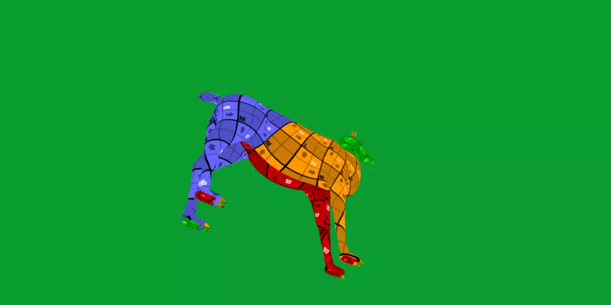 Guanaco Llama Low-poly 3D model_16