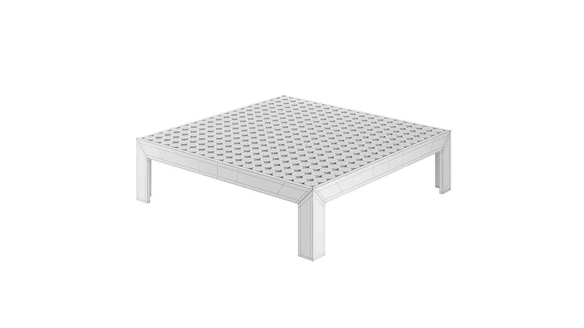 Nature Inspired Artisanal Coffee Table 3D model_4