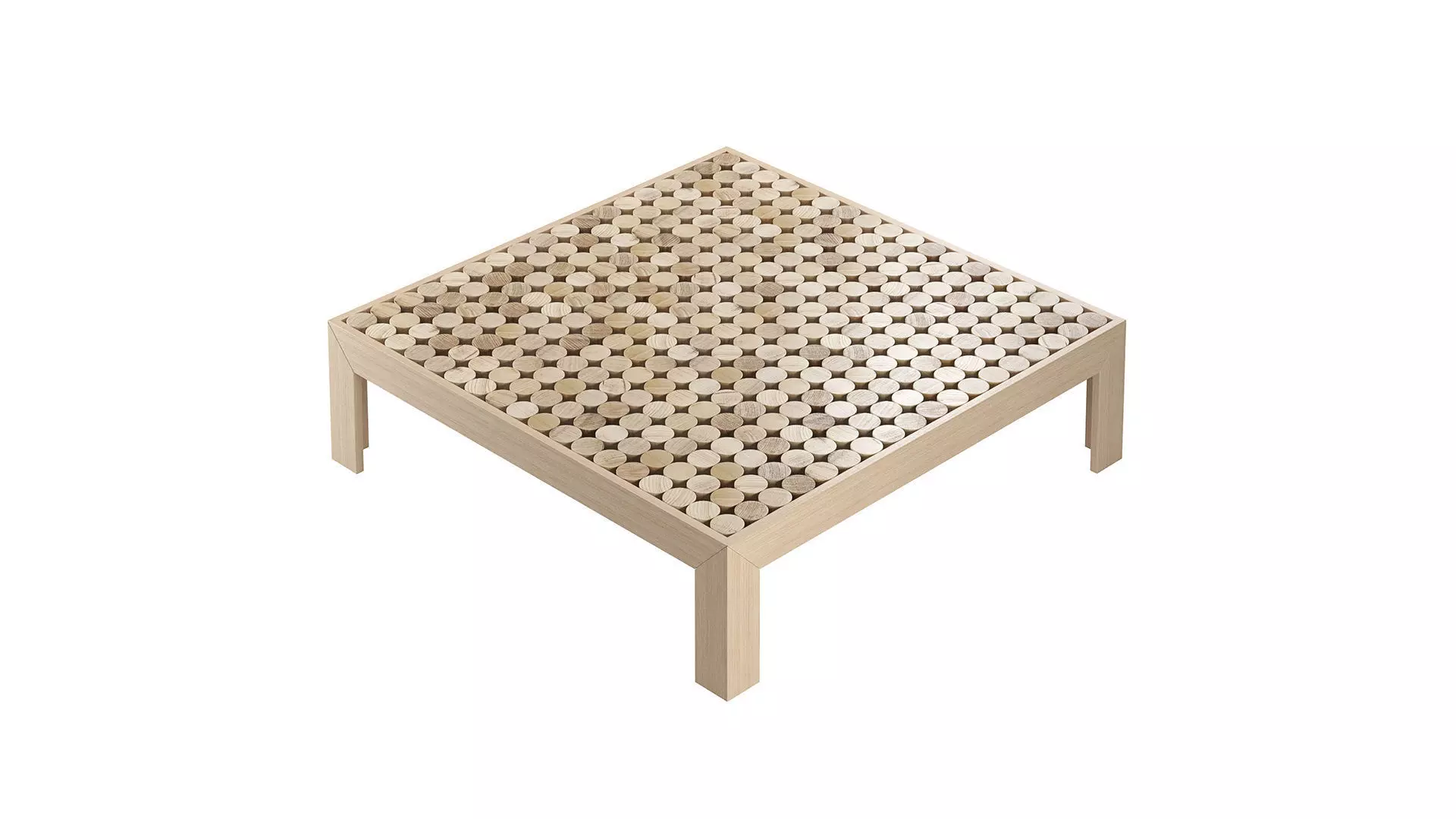 Nature Inspired Artisanal Coffee Table 3D model_1