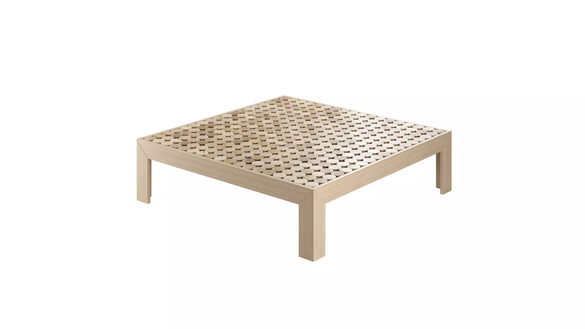 Nature Inspired Artisanal Coffee Table 3D model_3