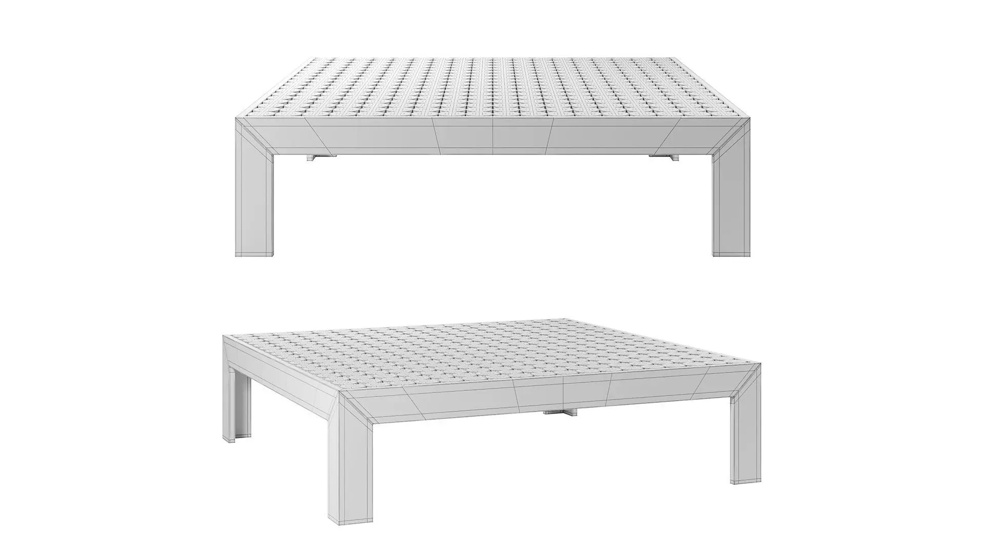 Nature Inspired Artisanal Coffee Table 3D model_8