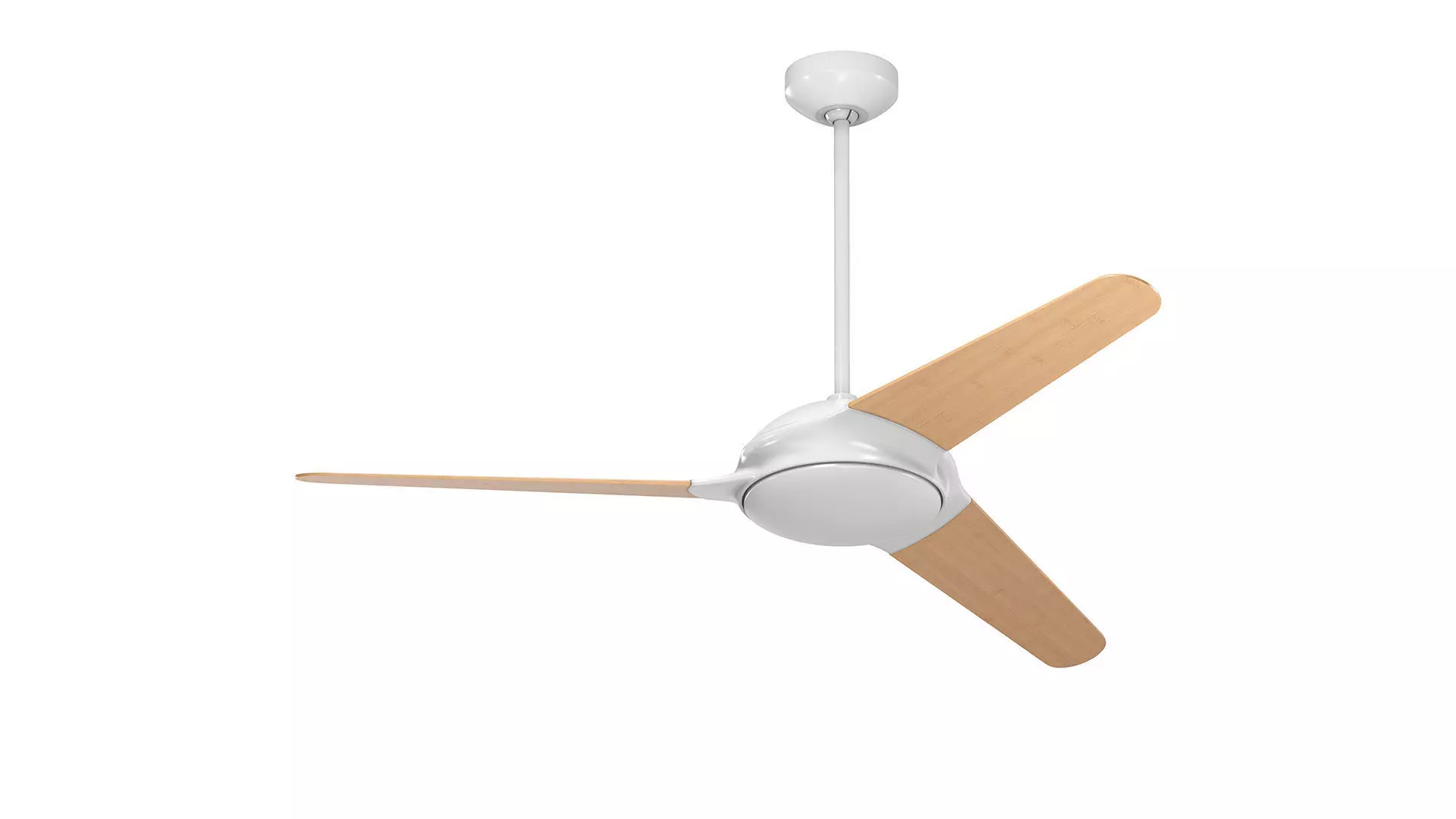 Modern Down Rod Ceiling Fan 3D model_4