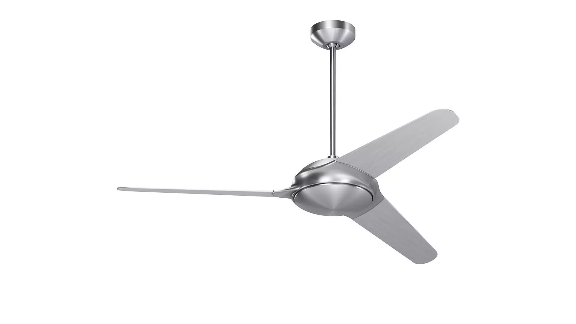 Modern Down Rod Ceiling Fan 3D model_1