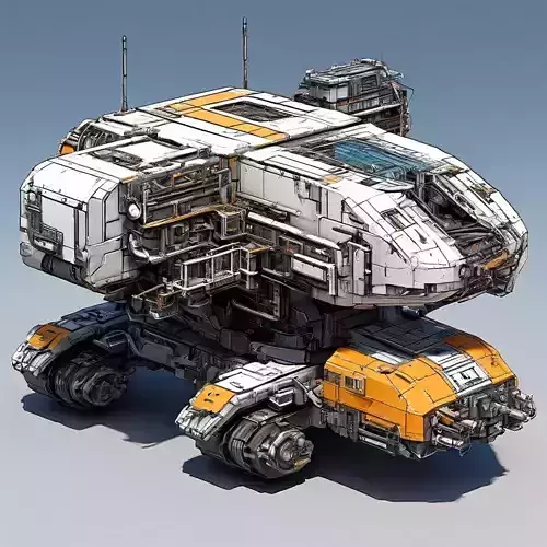 SciFi Mining Crawler Vehicle