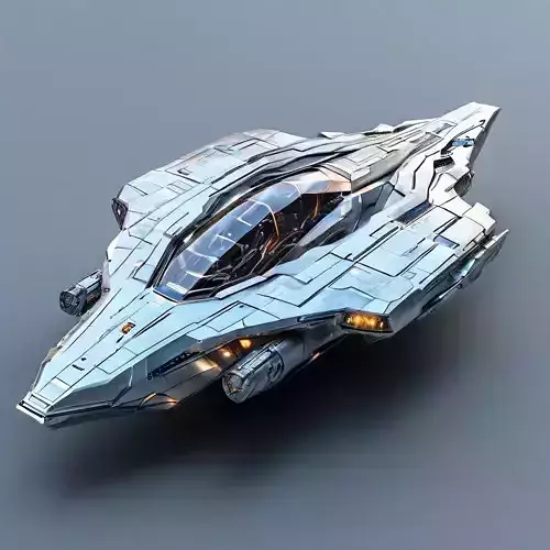 SciFi Fighter Starship Silverstreak