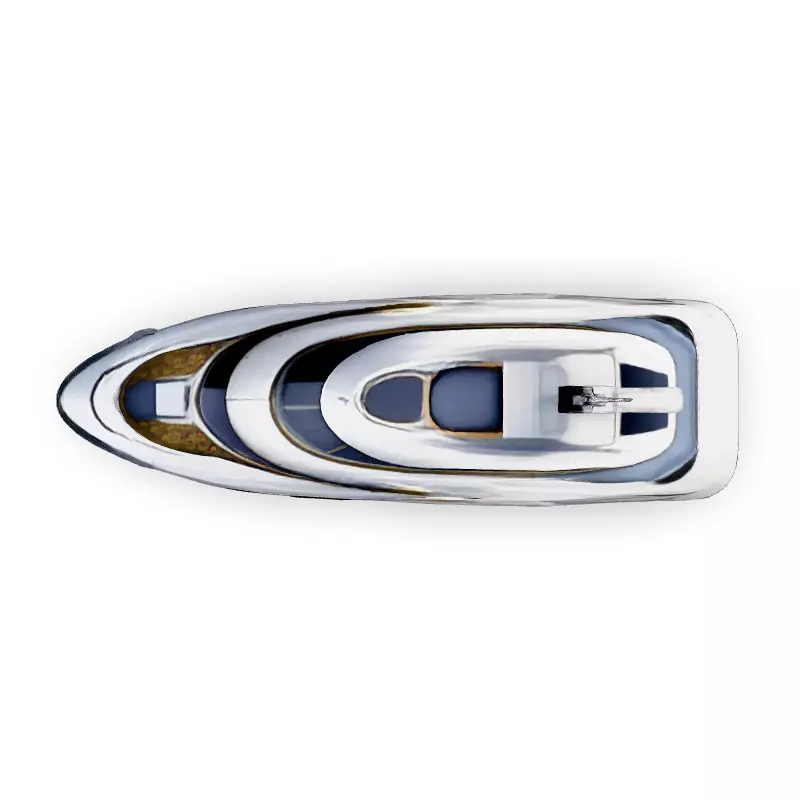Luxury Futuristic Yacht  HighDetail 3D Model Low-poly 3D model_7