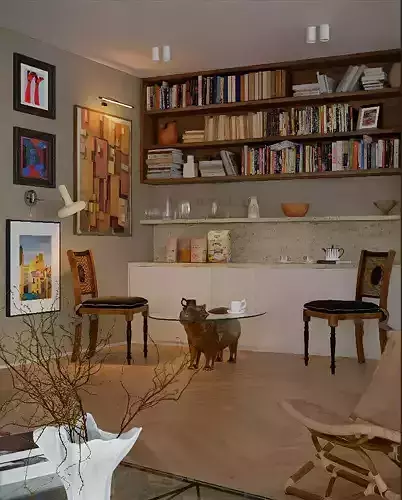 Bauhaus scene 3D model