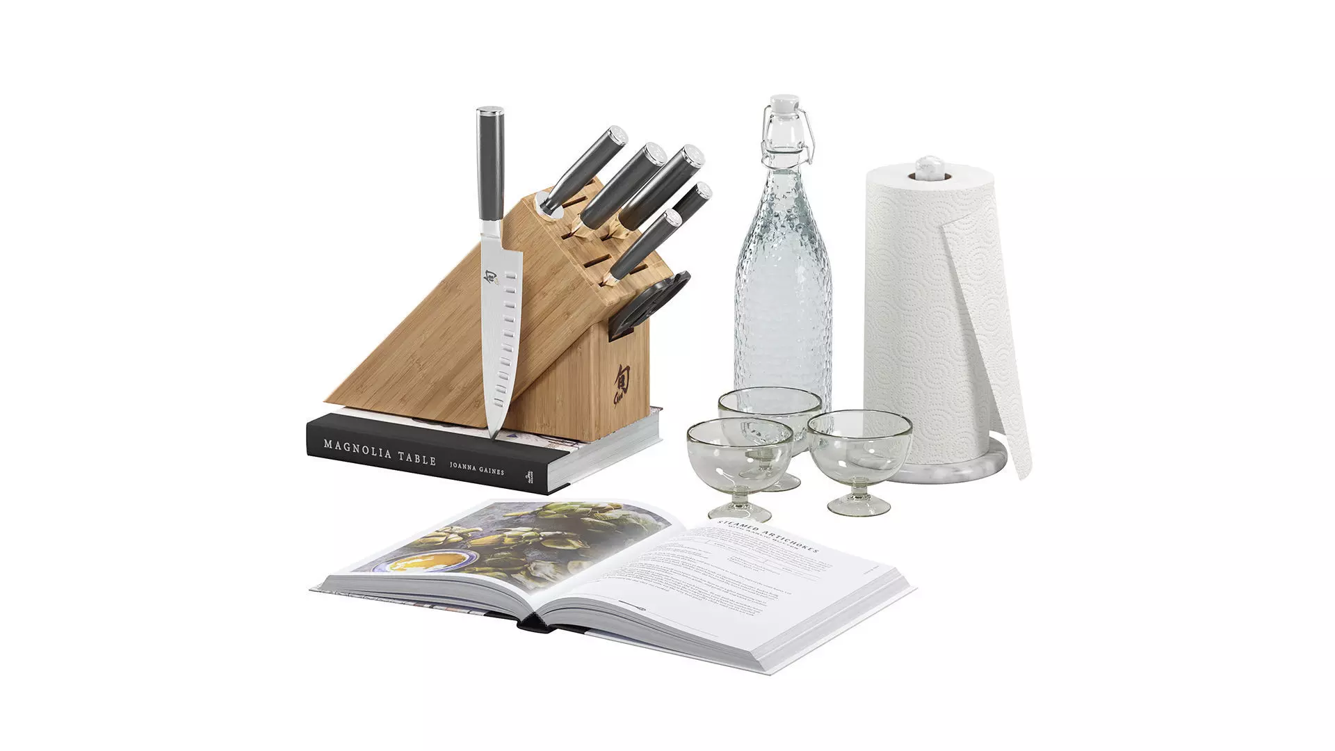 Kitchen Accessories set 01 3D model_1