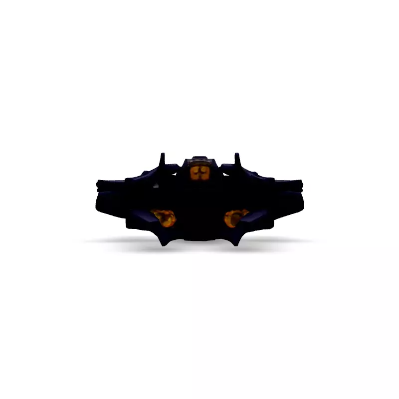 Scifi Gunship Futuristic Warship Model Low-poly 3D model_3