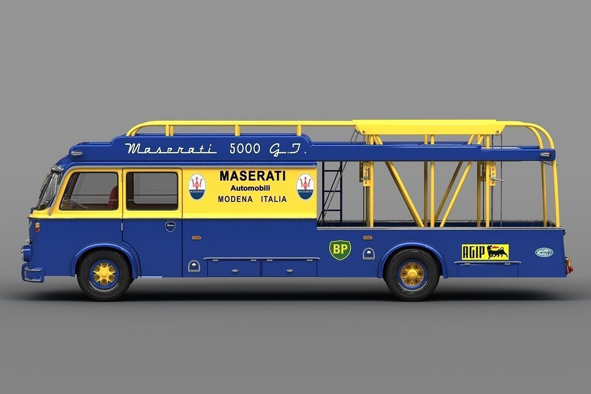 Race Transporter - Team Maserati 3D model_2