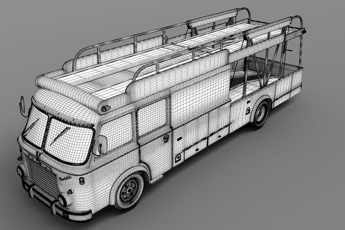 Race Transporter - Team Maserati 3D model_9