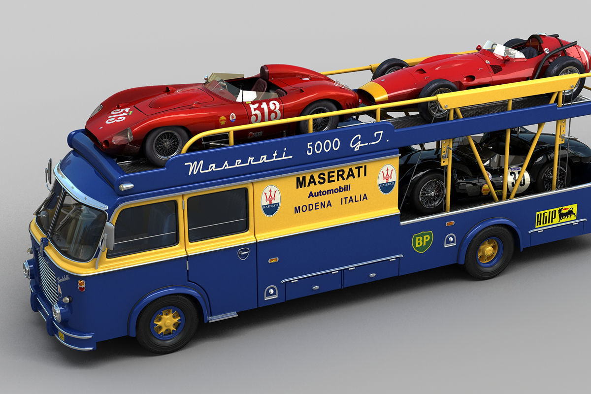 Race Transporter - Team Maserati 3D model_5