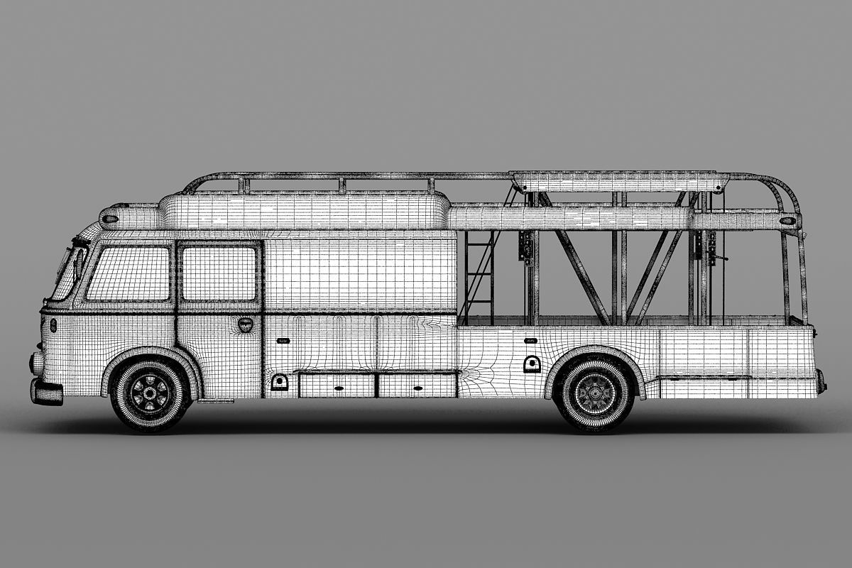 Race Transporter - Team Maserati 3D model_11