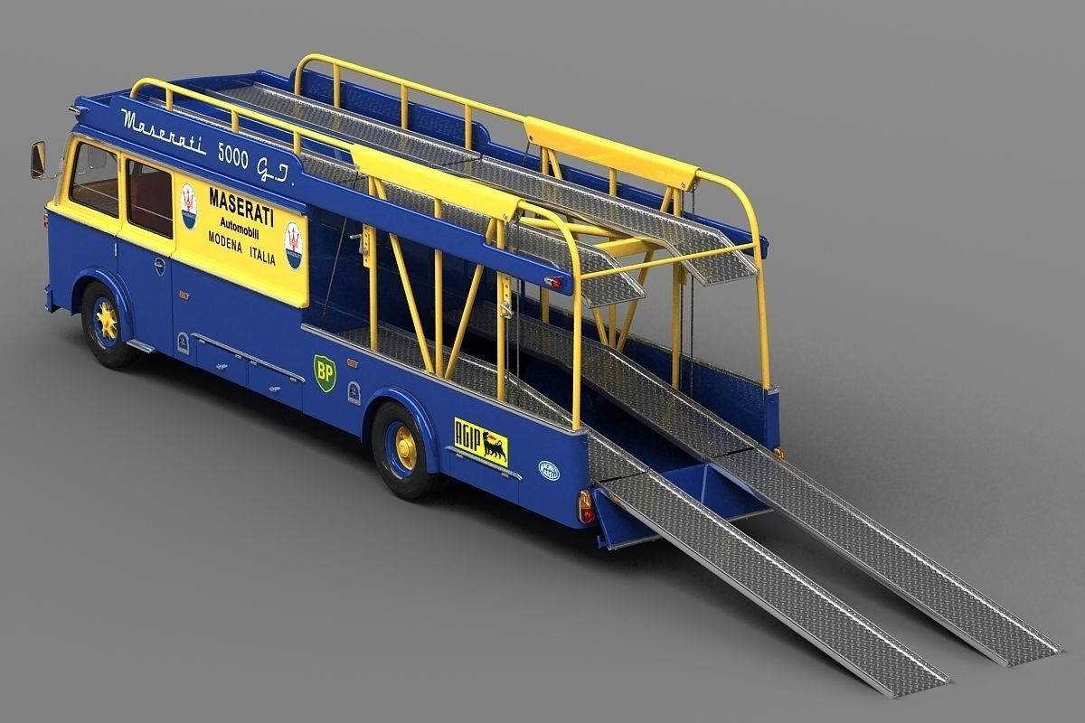 Race Transporter - Team Maserati 3D model_4