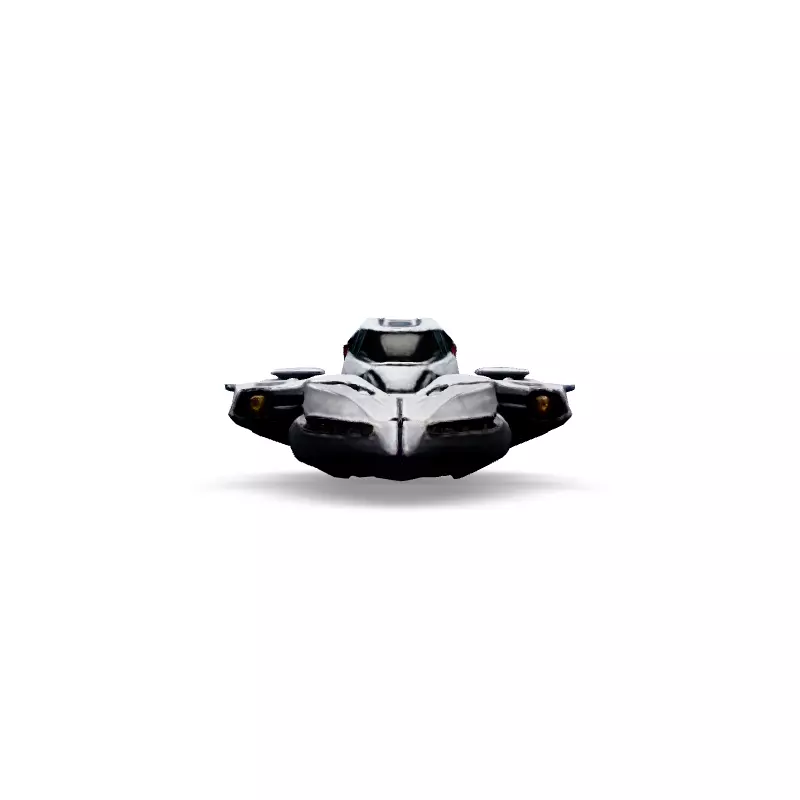 Scifi Starship Explorer SA39C1 Low-poly 3D model_3