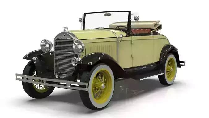 Vintage Roadster Car 1930 3D model
