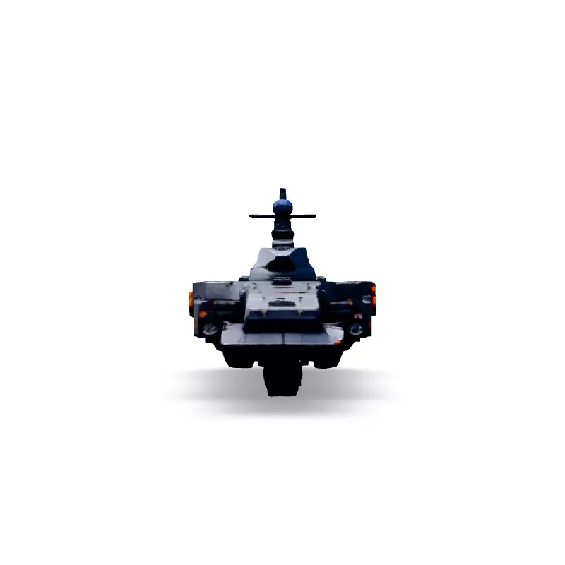 Scifi Battleship Futuristic Warship Model Low-poly 3D model_6