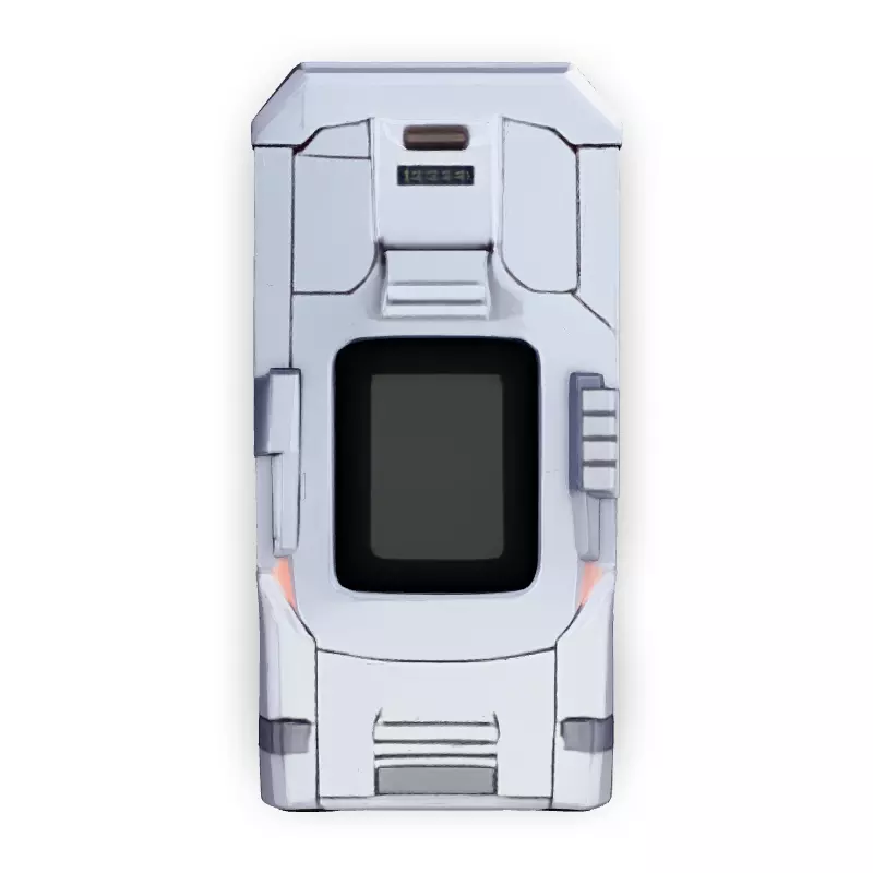SciFi Handheld Device Scanner Low-poly 3D model_7