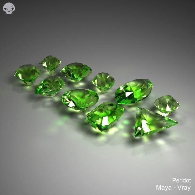 Gem Stones Pack 3D model_11