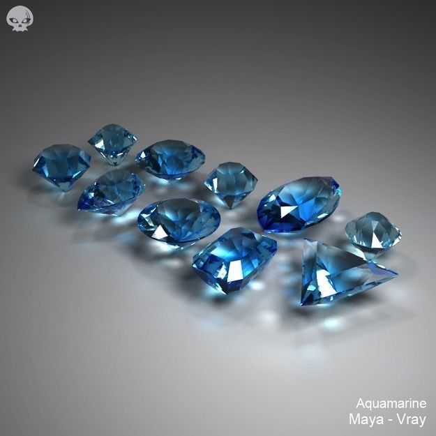 Gem Stones Pack 3D model_10