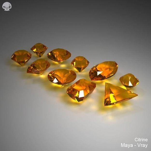 Gem Stones Pack 3D model_7