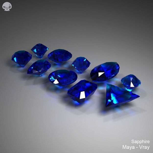 Gem Stones Pack 3D model_4