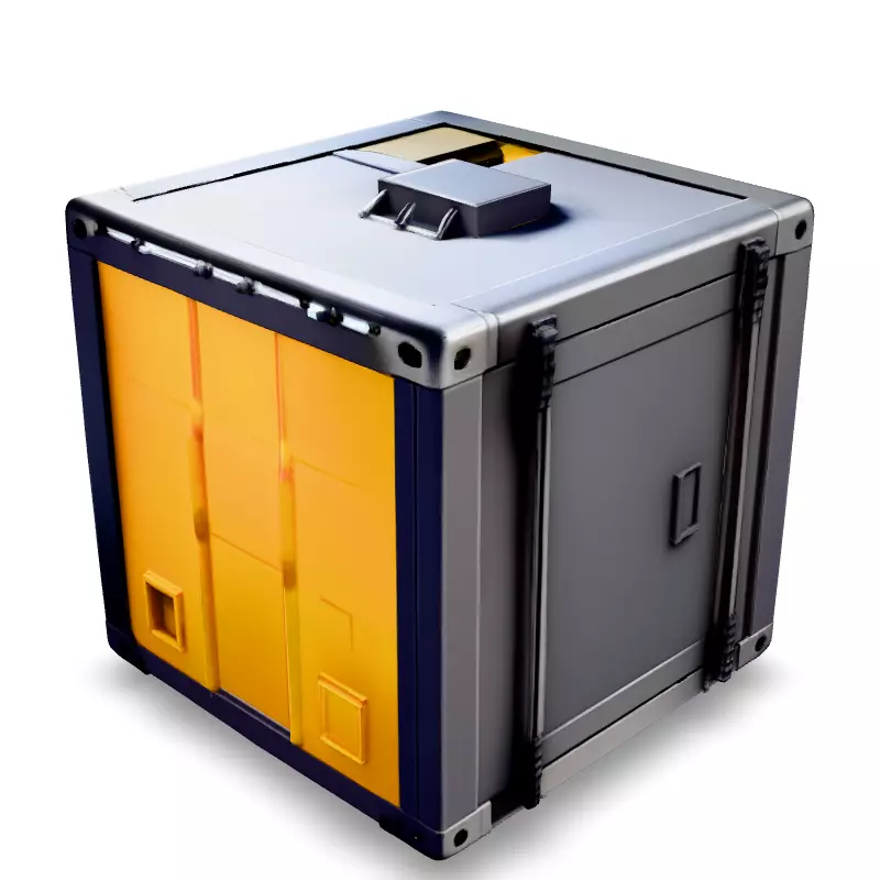 HighDetail Cargo Container 3D Model Low-poly 3D model_5