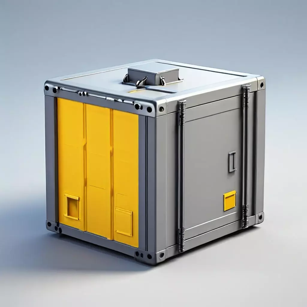 HighDetail Cargo Container 3D Model Low-poly 3D model_0