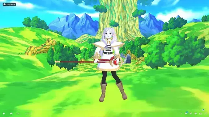  FRIEREN Adventure Animated 3D model