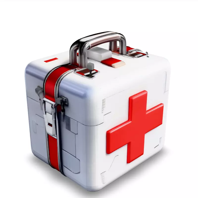 Stylized Medical Kit 3D Model Low-poly 3D model_1