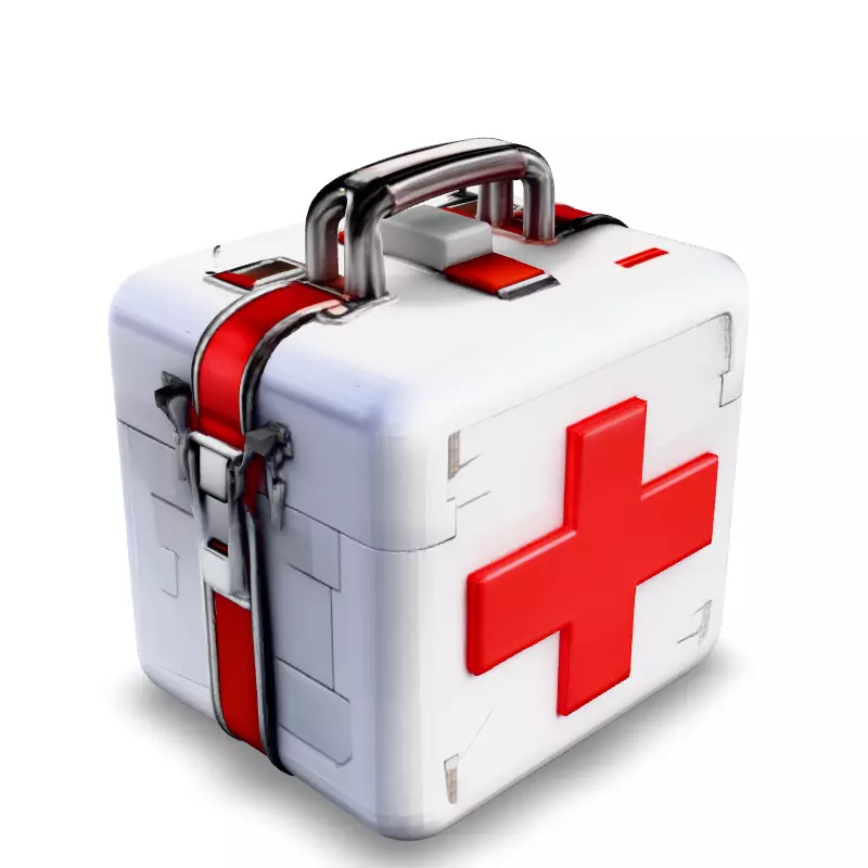 Stylized Medical Kit 3D Model Low-poly 3D model_5