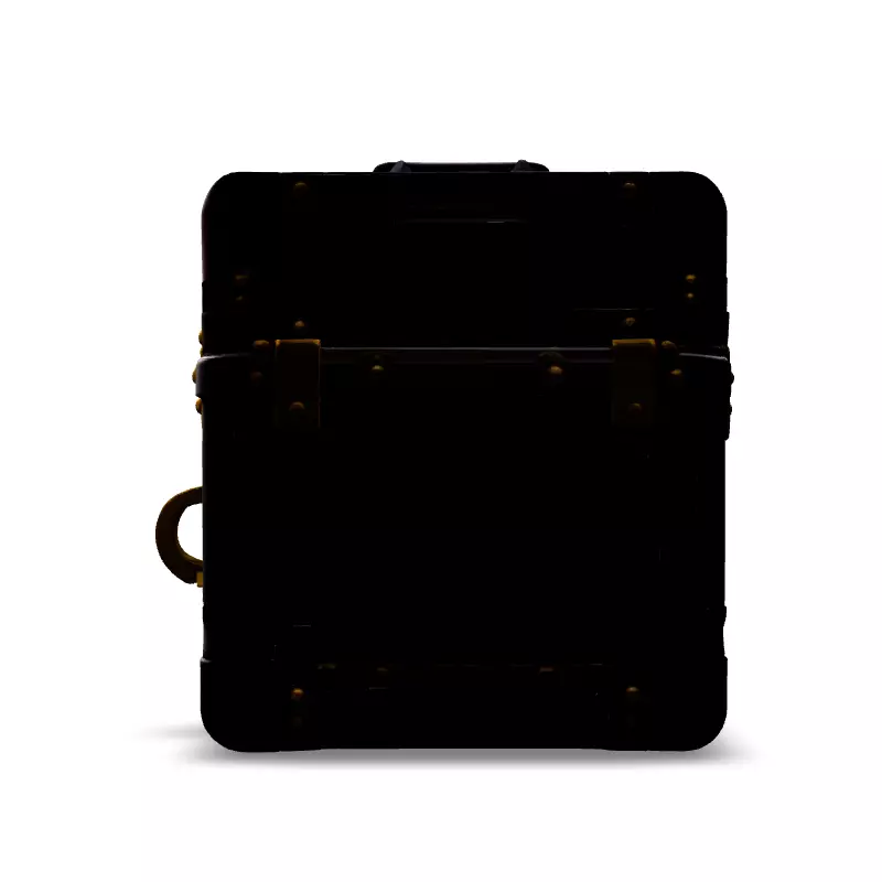 SciFi Metal Storage Box Game Asset Low-poly 3D model_6