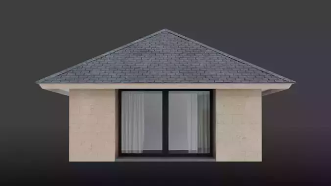 Tropical House Villa Building 3D model 7