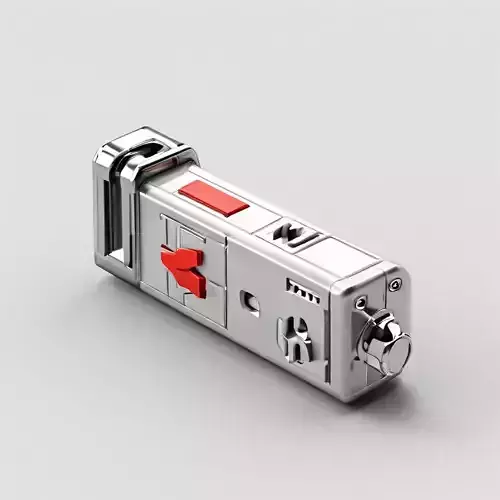 SciFi Futuristic Gadget Keychain Low-poly 3D model