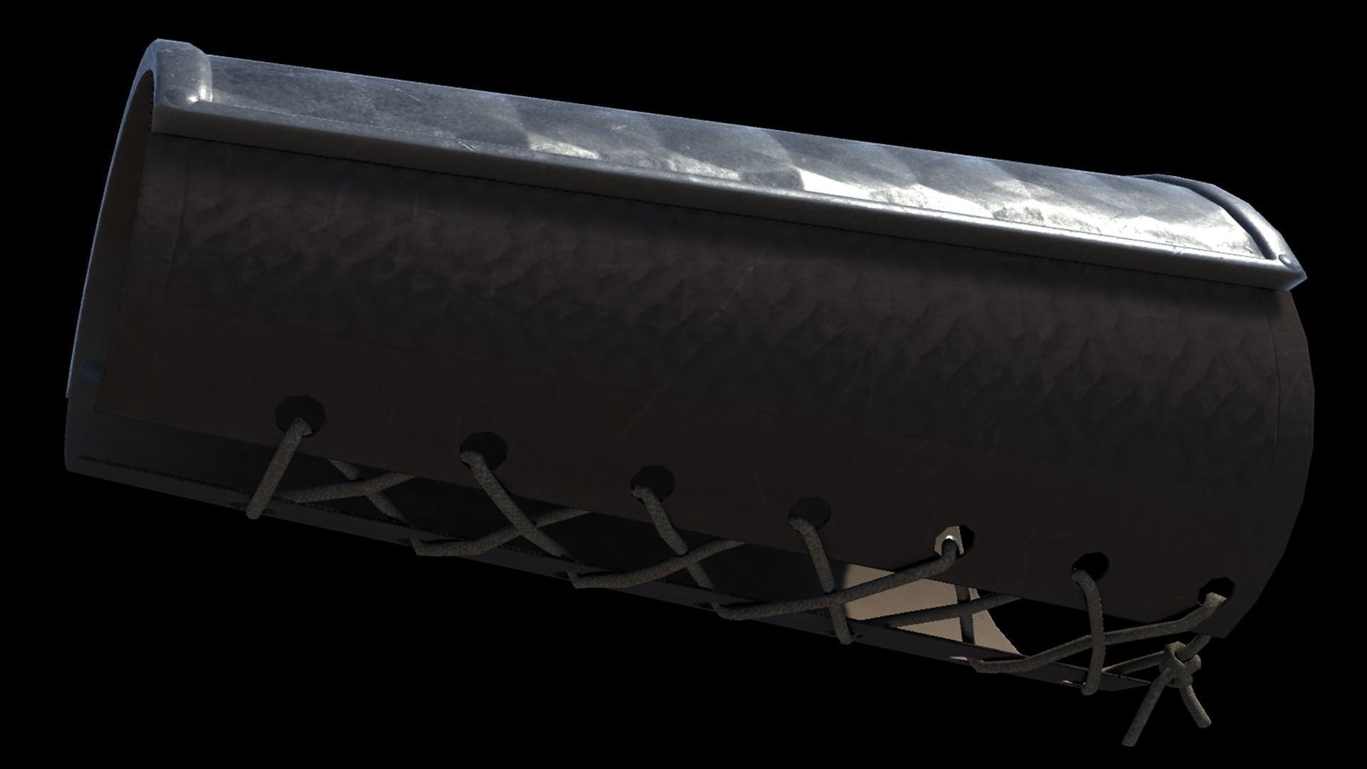 A steel oxidised bracer Free low-poly 3D model_2