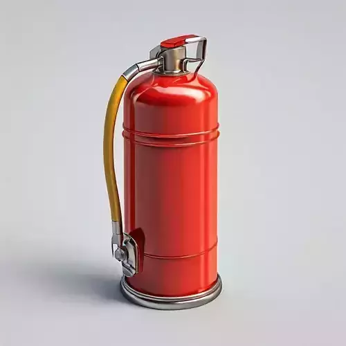 Realistic Fire Extinguisher 3D Model Low-poly 3D model