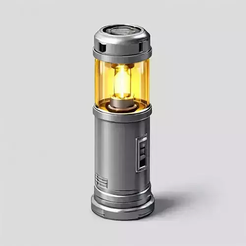 SciFi Futuristic Lamp Low-poly 3D model