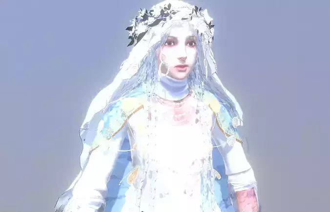 Revenant Bride White Enchantress Lady Facial Expressed Animated 