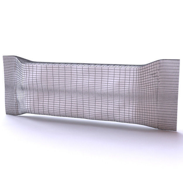 Chocolate snack bar wrapper Low-poly 3D model_3