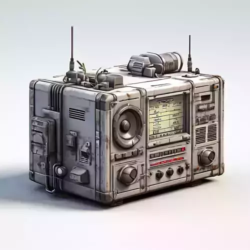 SciFi Boombox Futuristic Radio