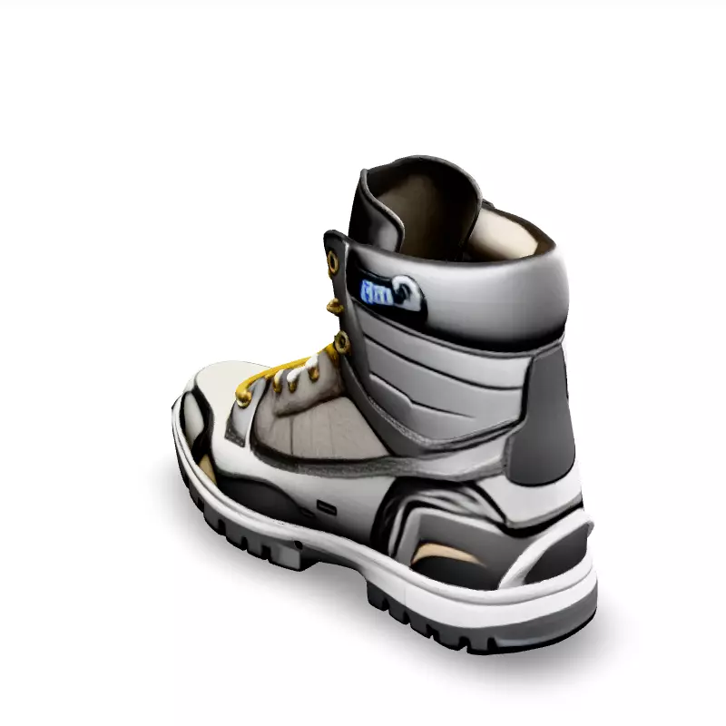 Stylish Hiking Boot 3D Model Low-poly 3D model_1