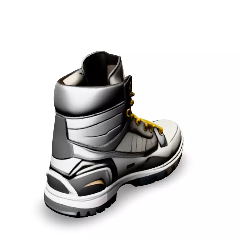 Stylish Hiking Boot 3D Model Low-poly 3D model_4