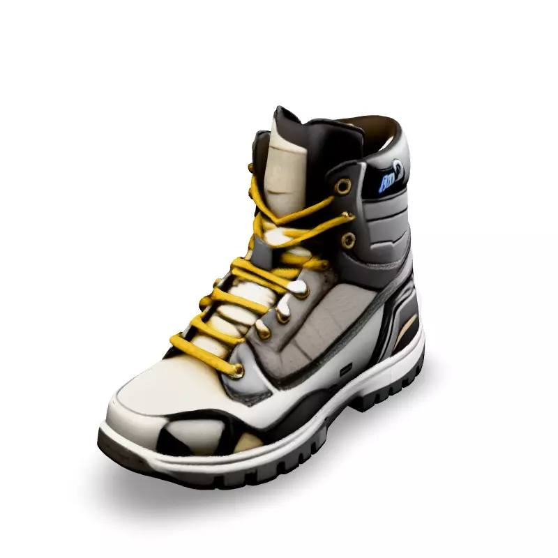 Stylish Hiking Boot 3D Model Low-poly 3D model_2