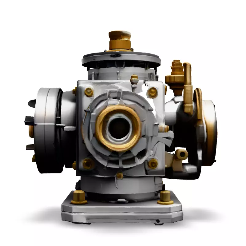 HighTech Industrial Machine Part Low-poly 3D model_3